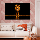 Quadro Leão Ouro -- Br Artes