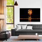 Quadro Leão Ouro -- Br Artes