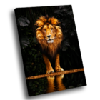 Quadro Leão Ouro Forest Médio 84x54