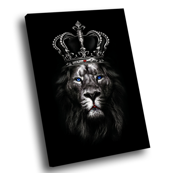 Quadro Leão Rei -- Br Artes Médio 84x54