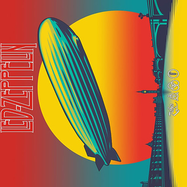 Quadro Led Zeppelin Rock And Roll Mothership Cd Música A4 | Leroy