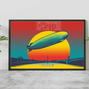 Quadro Led Zeppelin Rock And Roll Mothership Cd Música A4 | Leroy