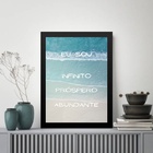 Quadro Lei Atração - Afirmação Eu Sou 33x24cm Moldura Branca