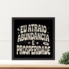 Quadro Lei Atração Prosperidade E Abundância- 33x33cm - Com V