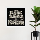 Quadro Lei Atração Prosperidade E Abundância- 33x33cm - Com V