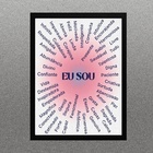 Quadro Lei Da Atração - Afirmações Eu Sou 24x18cm Moldura:mad