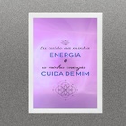 Quadro Lei Da Atração - Energia 33x24cm Moldura:madeira Branca