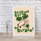 Quadro Lei Da Atração - Eu Atraio Sorte 33x24cm - Com Vidro M