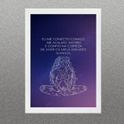 Quadro Lei Da Atração - Eu Confio 45x34cm - Com Vidro Moldura