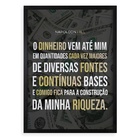 Quadro Lei Da Atração - Napoleon Hill 45x34cm - Com Vidro Mol