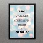 Quadro Lei Da Atração - Tudo Vem A Mim 24x18cm Moldura:madeir
