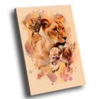 Quadro Leoa Family -- Br Artes