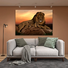 Quadro Leões Da África -- Br Artes