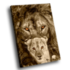 Quadro Leões Da Selva -- Br Artes