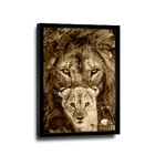 Quadro Leões Da Selva -- Br Artes