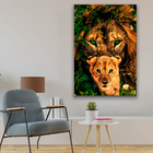 Quadro Leões Da Selva Colorido -- Br Artes