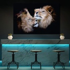 Quadro Leões Gêmeos - 1 Tela