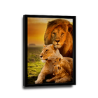 Quadro Leões Harmonia -- Br Artes