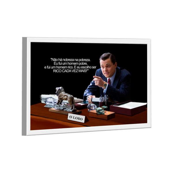 Quadro Leonardo Rico Cada Vez Mais -- Br Artes