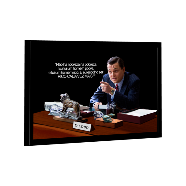 Quadro Leonardo Rico Cada Vez Mais -- Br Artes