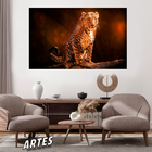 Quadro Leopardo -- Br Artes