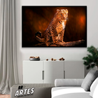 Quadro Leopardo -- Br Artes