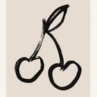 Quadro Les Cerises Marrom com Vidro 30x40cm Outlet dos Quadros