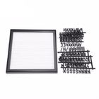 Quadro Letreiro Branco - Moldura Preta - Letter Board