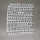 Quadro Letreiro Preto - Moldura Branca - Letter Board