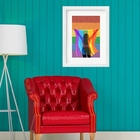 Quadro Levante A Bandeira Lgbt - 60x48cm Moldura:madeira Preta
