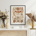 Quadro Libélula Abundance - 60x48cm Moldura:madeira Branca