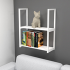 Quadro Linha Industrial Branco para 02 Prateleiras 60x20 Brasforma
