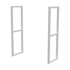 Quadro Linha Industrial Branco para 02 Prateleiras 60x20 Brasforma