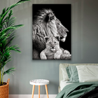 Quadro Lion And Cub -- Br Artes Grande 118x78