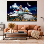 Quadro Lion Business Br Artes Pequeno 60x40