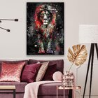 Quadro Lion Dark Colors