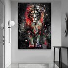 Quadro Lion Dark Colors