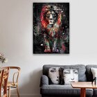 Quadro Lion Dark Colors