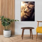 Quadro Lion Profile Pequeno 60x40