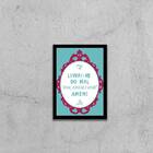 Quadro Livrai-me Do Mal Amado, Humorado 45x34cm - Com Vidro M