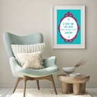 Quadro Livrai-me Do Mal Amado, Humorado - 60x48cm Moldura:mad