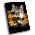 Quadro Lobo Natureza -- Br Artes