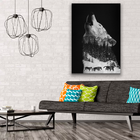 Quadro Lobo Uivando -- Br Artes