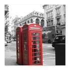 Quadro Londres Cabine Uniart Vermelho 45x45cm