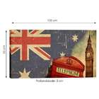 Quadro Londres Vermelho 55x100cm