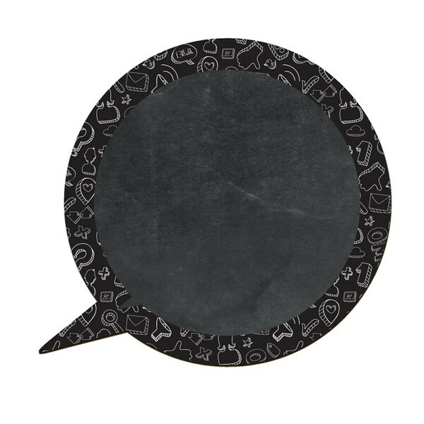 Quadro Lousa Decorativo "balão De Fala" C03 - D'rossi