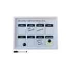 Quadro Lousa Planner Calendario Planejamento Semanal Branco M