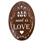 Quadro Love - Marrom