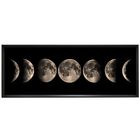 Quadro Lua Preto 60x160cm