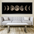 Quadro Lua Preto 60x160cm